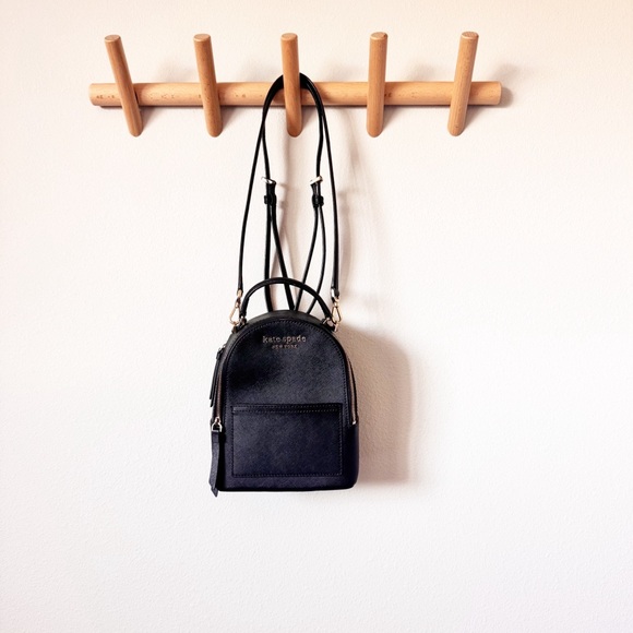 Kate Spade Cameron Mini Convertible Black Backpack - Picture 4 of 12